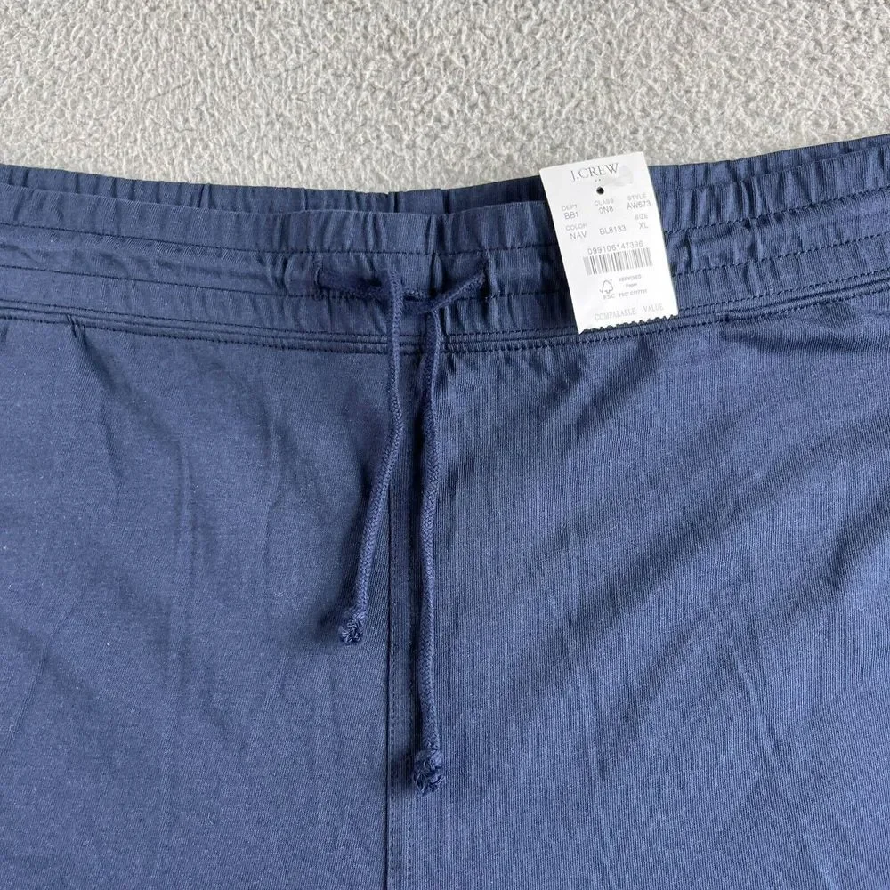 NEW J. Crew Shorts Mens‎ Extra Large Blue Chino Sweat Drawstring Stretch Waist